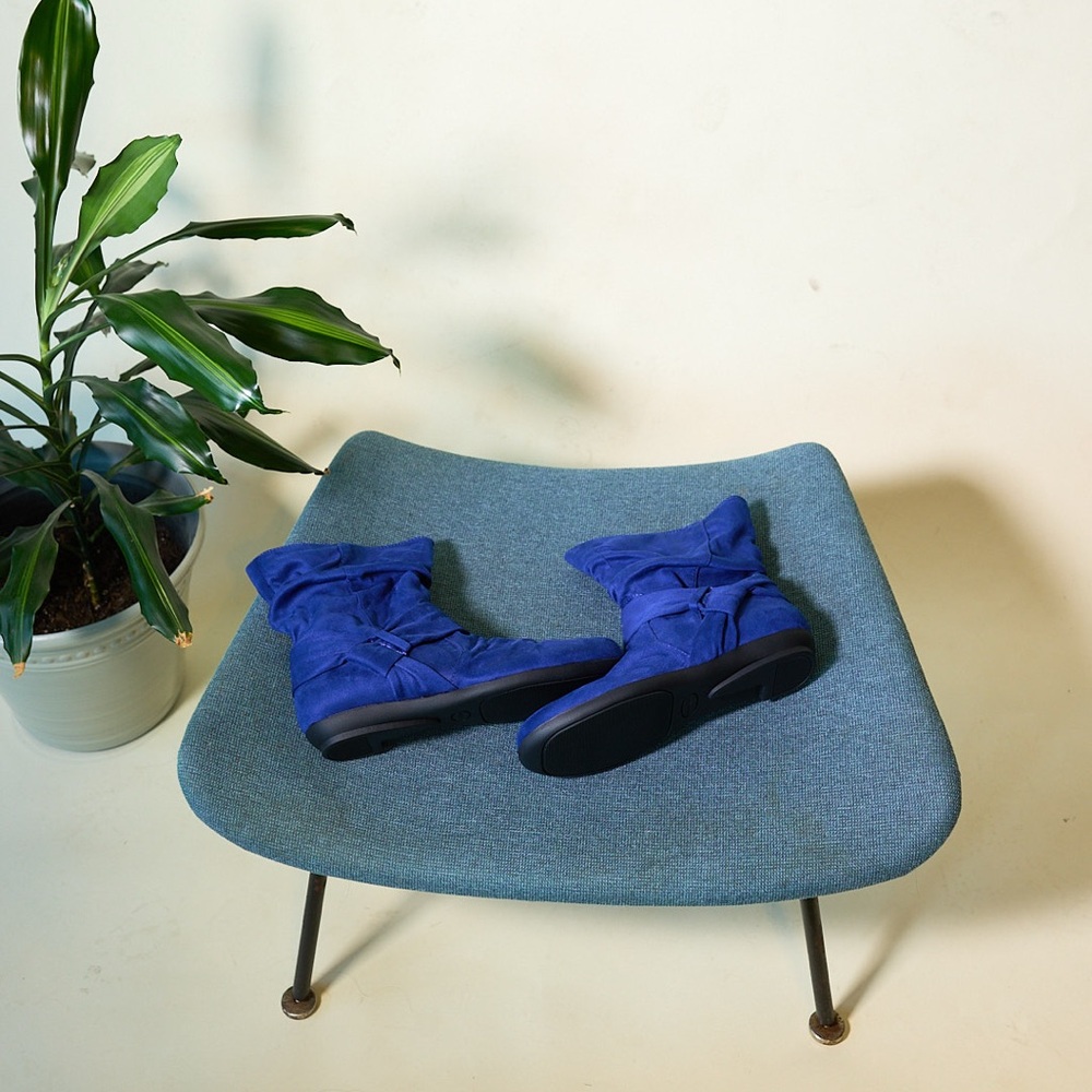 Blue Suede Boots